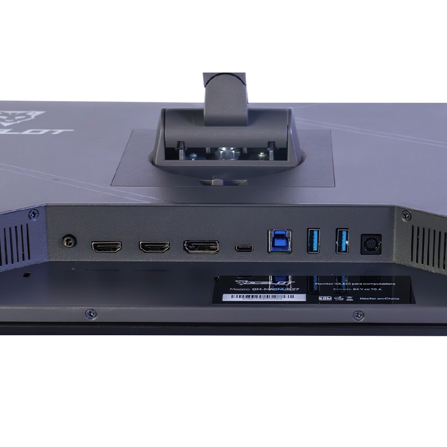 MONITOR OCELOT GAMING 27 OLED RESOLUCION 2K 25601440 240HZ / DP 1.4 X1 / HDMI 2.1 X 2 / TIPO C 65W X1 / USB X 3/ JACK 3.5 X 1