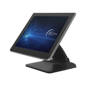 MONITOR EC LINE EC-TS-1238, NEGRO, PANTALLA TOUCH, 12 PULGADAS, VGA, HDMI, USB, RESOLUCION 1024 X 768, CAPACITIVA, LEC-LCD - 