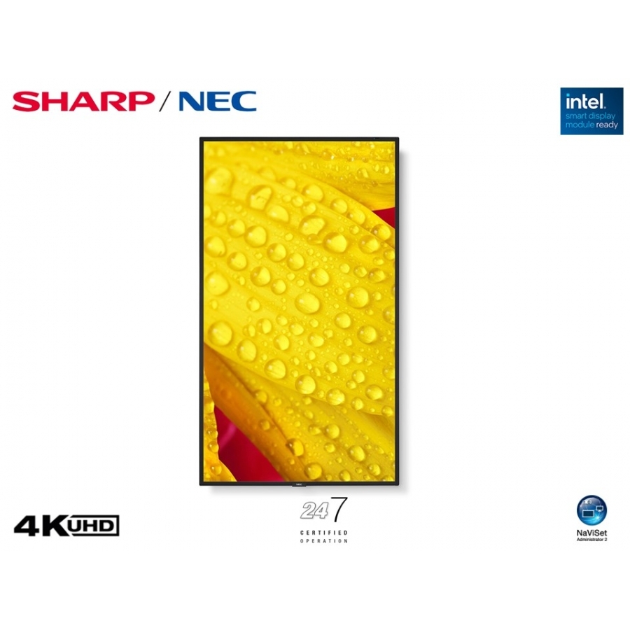 MONITOR PROFESIONAL NEC DE 43 M431-2 UHD 3840 X 2160 24/7, 500 CD/M2, 8000:1, HDMI, DISPLAYPORT HDCP, HDR10, HLG, PQ, USB, RJ