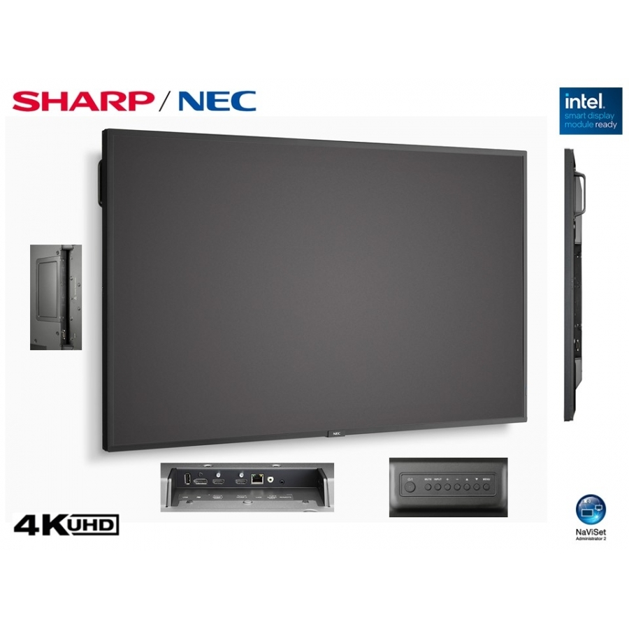 MONITOR PROFESIONAL NEC DE 43 M431-2 UHD 3840 X 2160 24/7, 500 CD/M2, 8000:1, HDMI, DISPLAYPORT HDCP, HDR10, HLG, PQ, USB, RJ
