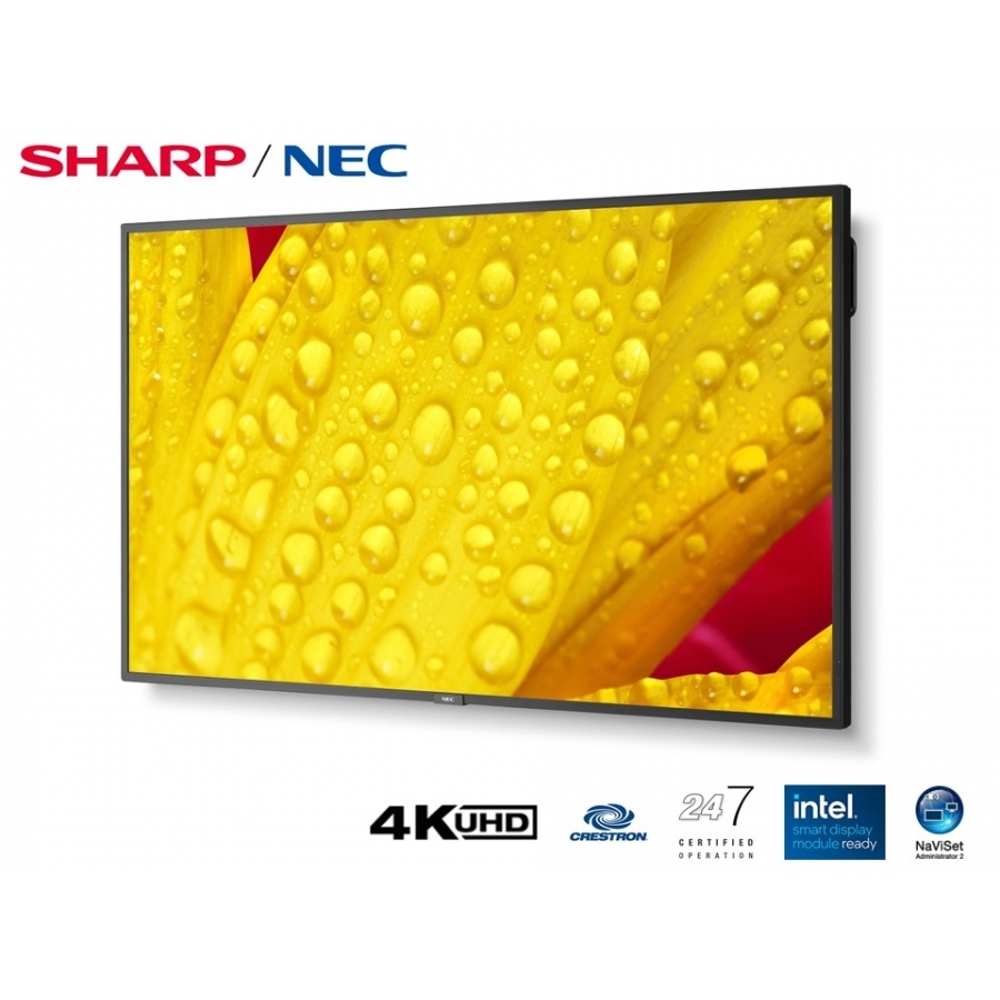 MONITOR PROFESIONAL NEC DE 43 M431-2 UHD 3840 X 2160 24/7, 500 CD/M2, 8000:1, HDMI, DISPLAYPORT HDCP, HDR10, HLG, PQ, USB, RJ