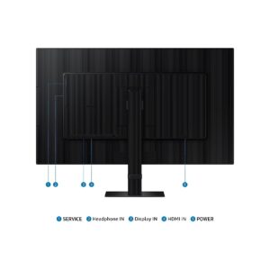 MONITOR LED SAMSUNG 27 PULGADAS /VIEWFINITY S7/4K UHD(3840 X 2160)/ IPS / PLANO/ DP/ HDMI/ 60HZ/ NEGRO - Samsung