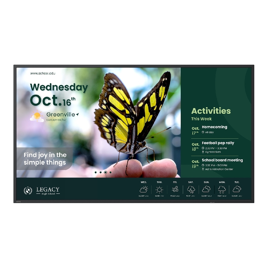 MONITOR DE SEÑALIZACION DIGITAL BENQ ST4304 43 UHD 4K 350 NITS BOCINA 12WX2 4GB RAM 32GB ROM TRANSIMION INALAMBRICA 18/7 3 AÑ