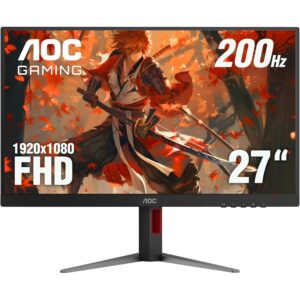 MONITOR GAMER AOC 27G4H / PANEL IPS / 27 PULGADAS / HDMI / DP / ASPECTO 16;9 / TR 0.5 MS / ADAPTIVE SYNC / 200 HZ / RESOLUCIO