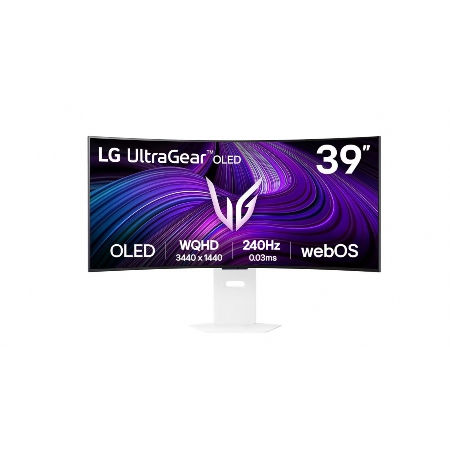 MONITOR PC LG 39GX90SA-W GAMING CURVO ULTRAGEAR OLED 39 PULG,240HZ,3440X1440,21:9,BRILLO 275CD/M2,1500000:1,TR 0.03MS(GTG),HD