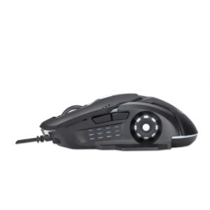 MOUSE OPTICO,MANHATTAN,179256, GAMING 6 BOTONES, NEGRO - Manhattan