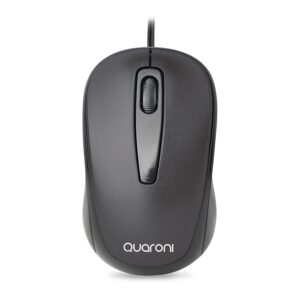 MOUSE OPTICO QUARONI ALAMBRICO COLOR NEGRO 1200 DPI - Quaroni