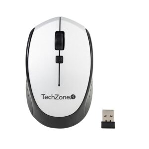 MOUSE TECHZONE TZ19MOU01-INAPL OPTICO NANO USB BOTONES PLATA - Tech Zone Accesorios
