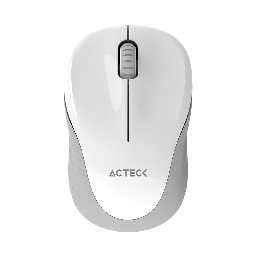 MOUSE ACTECK OPTIMIZE TRIP MI480 / INALAMBRICO / RECEPTOR USB / LASER / CLICK SILENCIOSO / 1600 DPI / BLANCO / AC-934886 - Ac