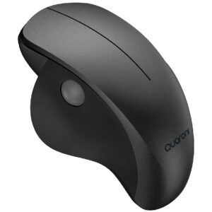 MOUSE INALAMBRICO ERGONMICO SCROLL LATERAL QUARONI 3 SCROLL/RECEPTOR 2.4 GHZ/1200 DPI/PTICO/BAJO CONSUMO/NEGRO - Quaroni