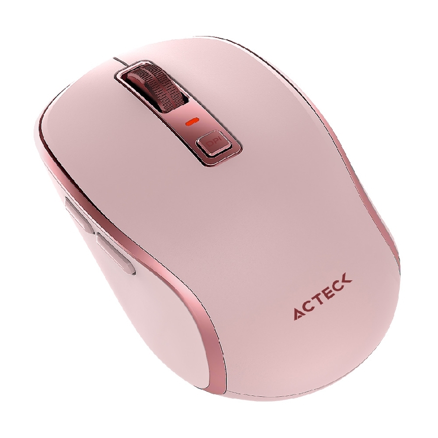 MOUSE ACTECK OPTIMIZE TRIP PRO MI580 / INALAMBRICO / 1600 DPI AJUSTABLE / 6 BOTONES SCROLL / RECARGABLE / DUAL DONGLE USB 2.4