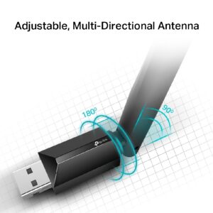 TARJETA DE RED | TP-LINK | ARCHER T2U PLUS | USB | BANDA DUAL | AC600 | 5GHZ 433MBPS 2.4GHZ 200MBPS | USB 2.0 | ANTENA EXTERN