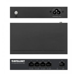 POE SWITCH,INTELLINET,561792,GB 5 PTOS 30W/PTO, 40W