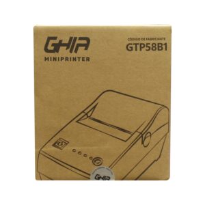 MINIPRINTER TERMICA GHIA GTP58B1 / 58 MM / USB, RJ11 / 80MMS / NEGRA - Ghia
