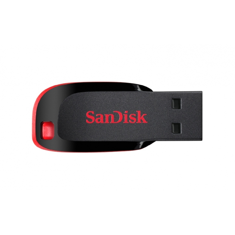 MEMORIA SANDISK 128GB USB 2.0 CRUZER BLADE Z50 NEGRO C/ROJO SDCZ50-128G-B35 - SANDISK