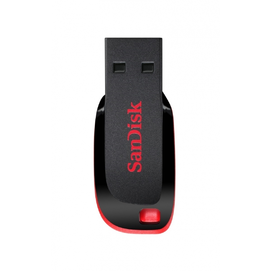 MEMORIA SANDISK 128GB USB 2.0 CRUZER BLADE Z50 NEGRO C/ROJO SDCZ50-128G-B35 - SANDISK