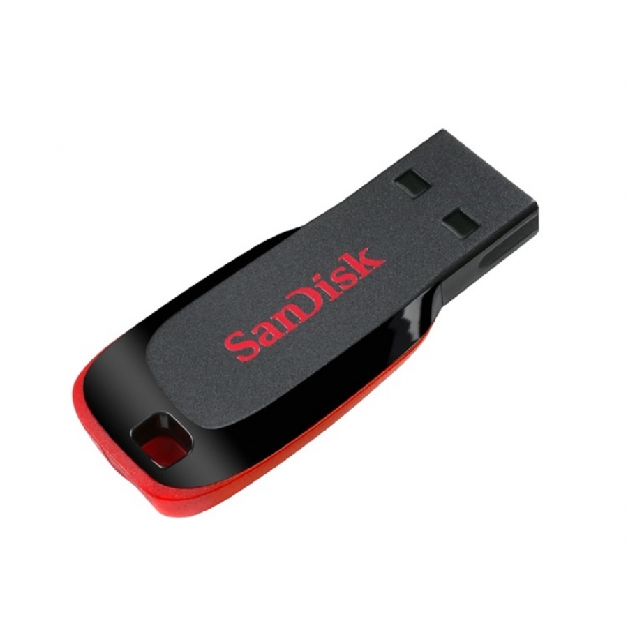 MEMORIA SANDISK 128GB USB 2.0 CRUZER BLADE Z50 NEGRO C/ROJO SDCZ50-128G-B35 - SANDISK