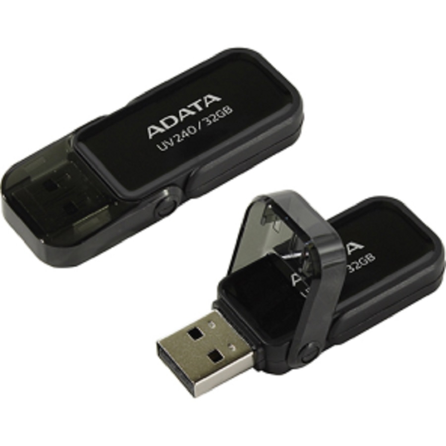 MEMORIA ADATA 32GB USB 2.0 UV240 NEGRO (AUV240-32G-RBK) - Adata