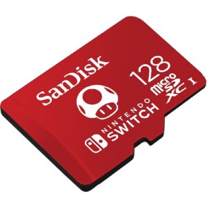 MEMORIA SANDISK MICRO SDXC 128GB NINTENDO SWITCH 100MB/S 4K U3 V30 SDSQXAO-128G-GNCZN - SANDISK