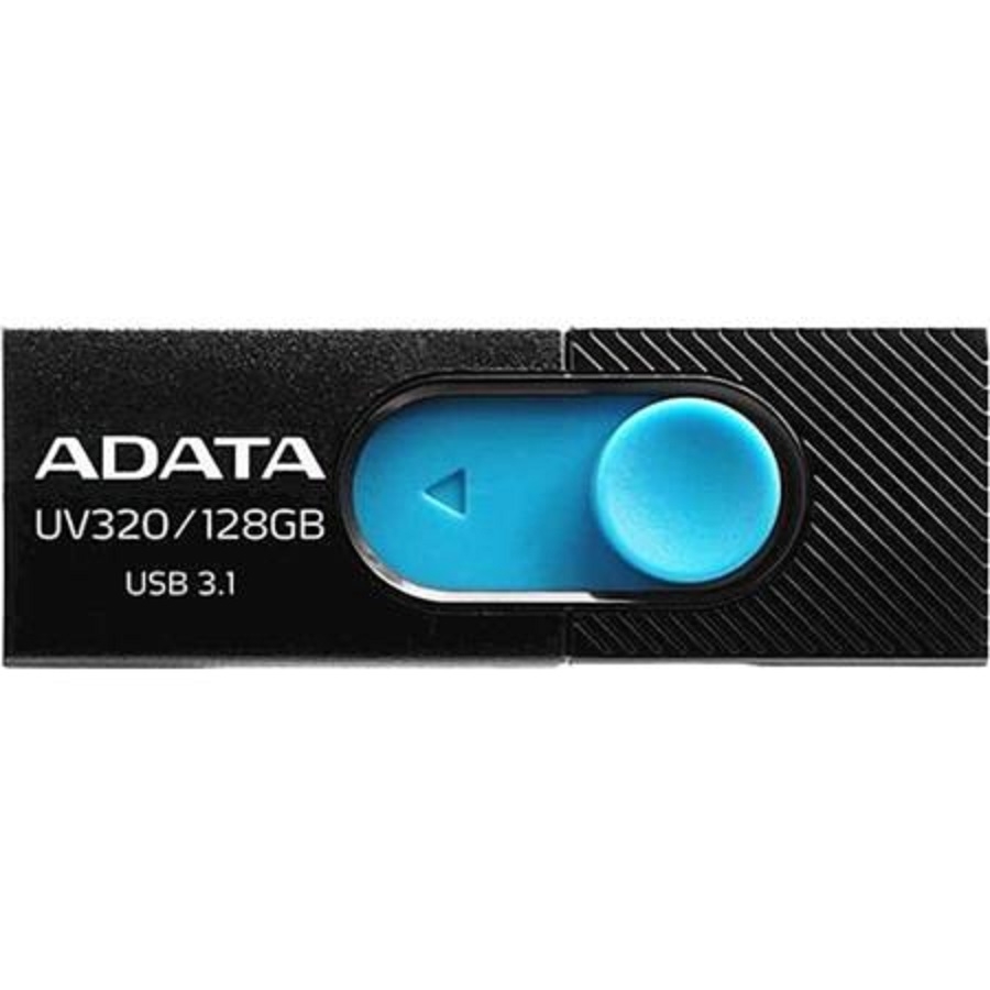 MEMORIA ADATA 128GB USB 3.2 UV320 RETRACTIL NEGRO-AZUL (AUV320-128G-RBKBL) - Adata