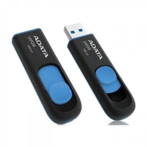MEMORIA ADATA 128GB USB 3.2 UV128 RETRACTIL NEGRO-AZUL (AUV128-128G-RBE) - Adata