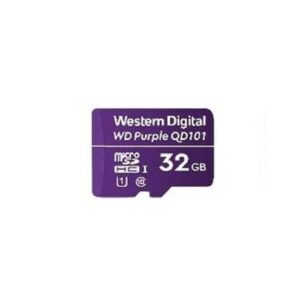 MEMORIA WD PURPLE SC QD101 MICRO SDHC 32GB VIDEOVIGILANCIA 24/7 CLASE 10 U1 LECT 50MB/S ESC 40MB/S WDD032G1P0C - SANDISK