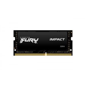 MEMORIA RAM KINGSTON SODIMM DDR4 8GB 3200MT/S FURY IMPACT BLACK CL20 260PIN 1.2V C/DIFUSOR DE CALOR P/LAPTOP KF432S20IB/8