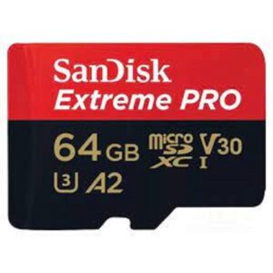 MEMORIA SANDISK MICRO SDXC 64GB EXTREME PRO 200MB/S 4K CLASE 10 A2 V30 C/ADAPTADOR SDSQXCU-064G-GN6MA - SANDISK