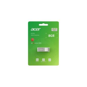 MEMORIA USB ACER UF200 8GB 2.0 LECT. 30MB/S ESCRIT. 15MB/S COLOR METLICO ( BL.9BWWA.501) - Biwin Acer