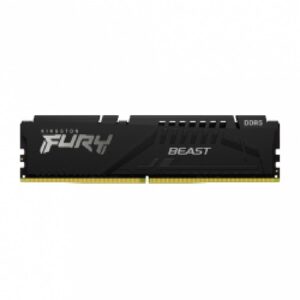 MEMORIA RAM KINGSTON DIMM DDR5 16GB 5600MT/S FURY BEAST BLACK XMP CL40 288PIN 1.25V C/DISIPADOR DE CALOR P/PC/GAMER/ALTO REND