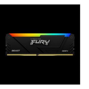 MEMORIA RAM KINGSTON DIMM DDR4 8GB 3200MT/S FURY BEAST BLACK XMP RGB CL16 288PIN 1.35V C/DISIPADOR DE CALOR P/PC/GAMER/ALTO R