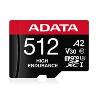 MEMORIA ADATA MICRO SDXC/SDHC 512GB UHS-I VIDEOVIGILANCIA 24/7 100MB/85MB 4K CLASE 10 U3 V30 A2 C/ADAPTADOR AUSDX512GUI3V30SH