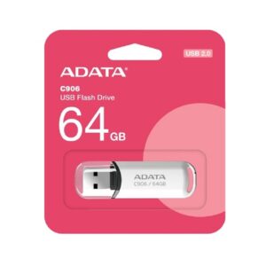 MEMORIA ADATA 64GB USB 2.0 C906 BLANCO (AC906-64G-RWH) - Adata