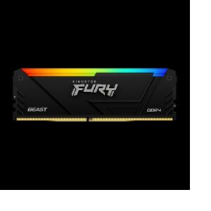 MEMORIA RAM KINGSTON DIMM DDR4 16GB 3200MT/S FURY BEAST BLACK XMP RGB CL16 288PIN 1.35V C/DISIPADOR DE CALOR P/PC/GAMER/ALTO 