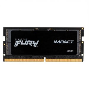 MEMORIA RAM KINGSTON SODIMM DDR5 16GB 5600MT/S FURY IMPACT BLACK CL40 262PIN 1.1V C/DIFUSOR DE CALOR P/LAPTOP KF556S40IB-16
