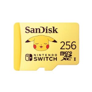 MEMORIA SANDISK MICRO SDXC 256GB NINTENDO SWITCH POKEMON PIKACHU 100MB/S 4K U3 V30 SDSQXAO-256G-GN6ZK - SANDISK