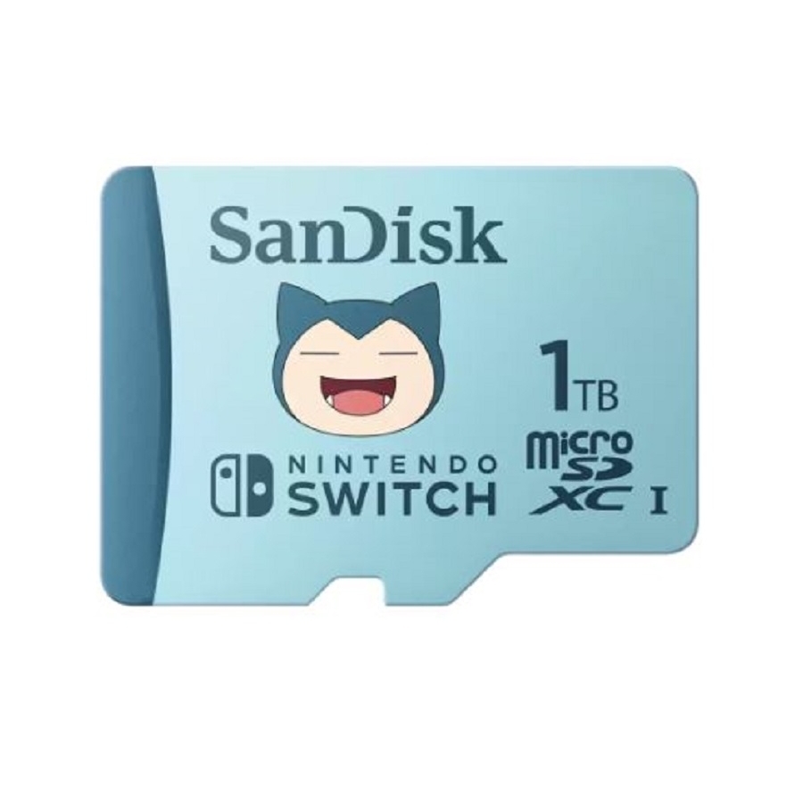 MEMORIA SANDISK MICRO SDXC 1TB NINTENDO SWITCH POKEMON SNORLAX 100MB/S 4K U3 V30 SDSQXAO-1T00-GN6ZK - SANDISK