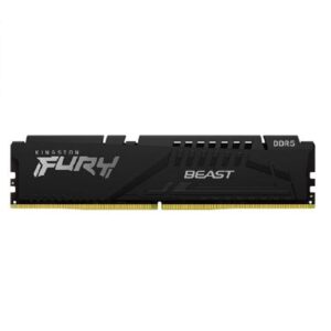 MEMORIA RAM KINGSTON DIMM DDR5 16GB 6000MT/S FURY BEAST BLACK EXPO CL36 288PIN 1.25V C/DISIPADOR DE CALOR P/PC/GAMER/ALTO REN