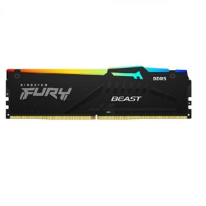 MEMORIA RAM KINGSTON DIMM DDR5 16GB 6000MT/S FURY BEAST BLACK EXPO RGB CL36 288PIN 1.35V C/DISIPADOR DE CALOR P/PC/GAMER/ALTO