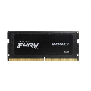 MEMORIA RAM KINGSTON SODIMM DDR5 8GB 4800MT/S FURY IMPACT BLACK CL38 262PIN 1.1V C/DIFUSOR DE CALOR P/LAPTOP KF548S38IB-8