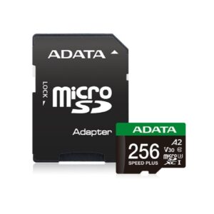 MEMORIA ADATA MICROSDXC SPEED PLUS 256GB CL10 CON ADAPTADOR UD256GUI3V30A2SP-RA1 - Adata
