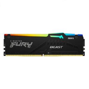 MEMORIA RAM KINGSTON DIMM DDR5 8GB 6000MT/S FURY BEAST BLACK EXPO RGB CL36 288PIN 1.35V C/DISIPADOR DE CALOR P/PC/GAMER/ALTO 