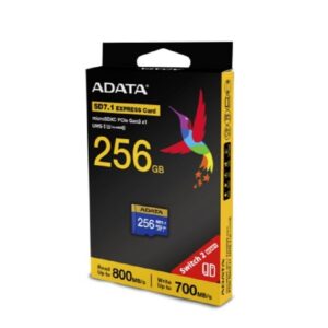 MEMORIA ADATA MICRO SDXC SD7.1 EXPRESS TARJETA PREMIER EXTREME 256GB C/ADAPTADOR, PARA CAMARA,LAPTOP,PC,NINTENDO SWITCH 2 UD2