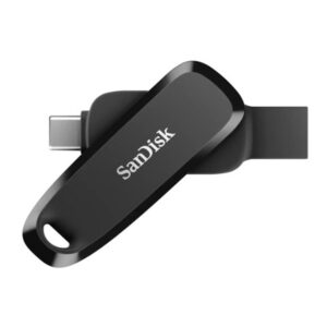 MEMORIA SANDISK 256GB USB 3.2 GEN1 PHONE DRIVE PARA ANDROID TIPO-C/TIPO A NEGRO GIRATORIA SDDDC6-256G-G46 - SANDISK
