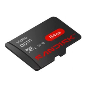 MEMORIA SANDISK VIDEO SC QD111 MICRO SDHC 64GB VIDEOVIGILANCIA 24/7 CLASE 10 U1 LECT 100MB/S ESC 20MB/S SDSDQAS4-064G-BP - SA