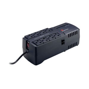 REGULADOR DE VOLTAJE SMARTBITT SBAVR2200 2200VA/1100W, 8 CONTACTOS, PROTECCIN DE LNEA TELEFNICA RJ-11 - Smartbitt
