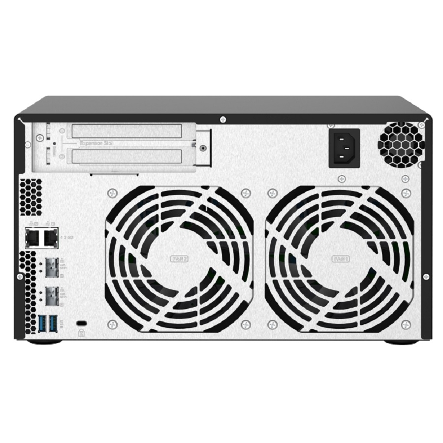 NAS QNAP TS-832PX-4G/ 8 BAHIAS SATA HDD DE 3,5/ NUCLEO CUADRUPLE 1.7GHZ/4GB DDR4 SODIMM AMPLIABLE A 16GB/2 PTO 2,5 GBE /2 PTO