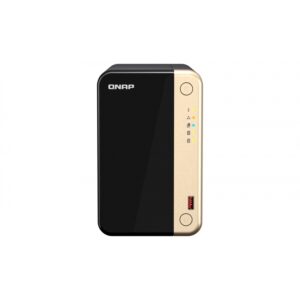 NAS QNAP TS-264-8G /2 BAHIAS NUCLEO CUADRUPLE HASTA 2.9 GHZ, 8 GB EN RAM, /2 LAN 2,5 GBE/USB 3.2 X2/SATA/HOT-SWAP/ SIN DISCOS/ HDMI 2.0/ HASTA 40 TB/ CELERON N5095