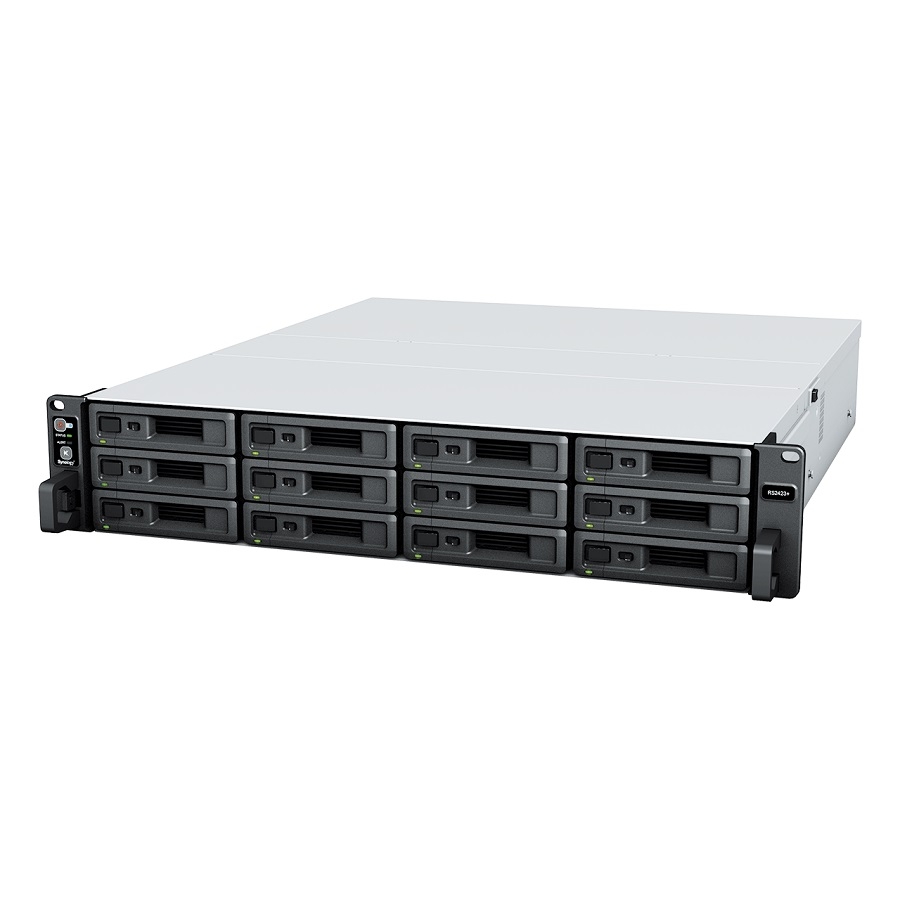 NAS SYNOLOGY RS2423+ /12 BAHIAS /NUCLEO CUADRUPLE 3.3GHZ/8GB DDR4/HASTA 216 TB /LAN GIGABIT X2/ LAN 10GBE X1/ USB 3.2 X2/HOTS