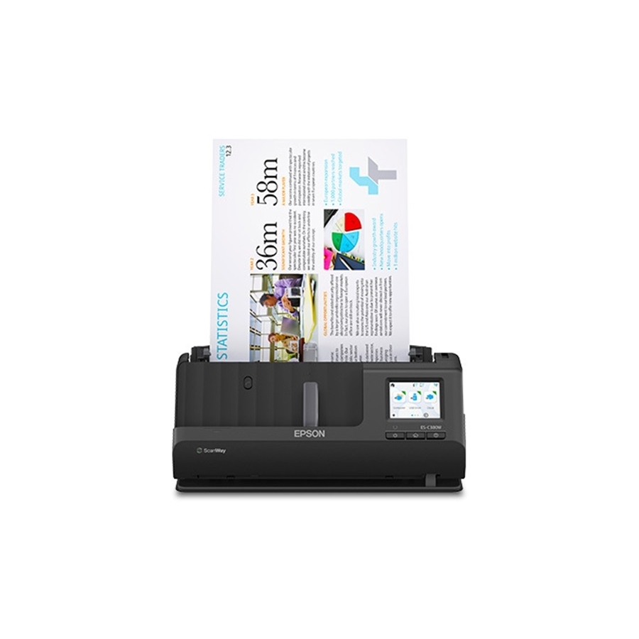 ESCANER EPSON WORKFORCE ES-C380W, 30 PPM / 60IPM, 600D PI,1200 DPI, LED RGB, USB, WIFI - Epson